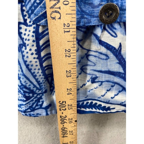 Chico's Blue Patterned Blazer - Picture 8 of 13